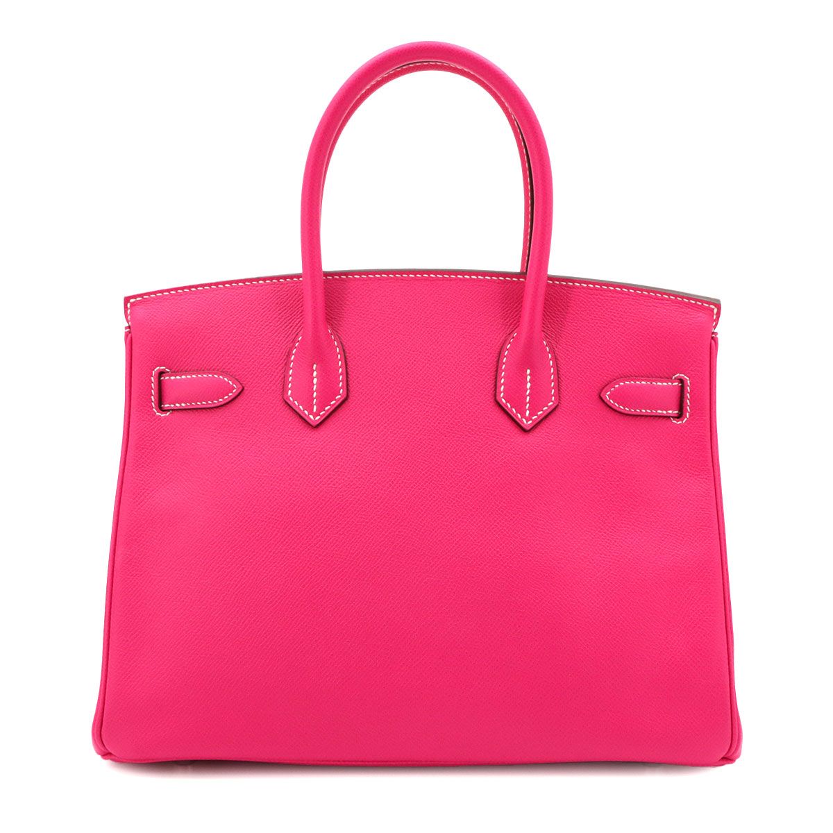 Hermes Birkin 30 Epsom Rose Tyrian Hand Bag Silver — view 3