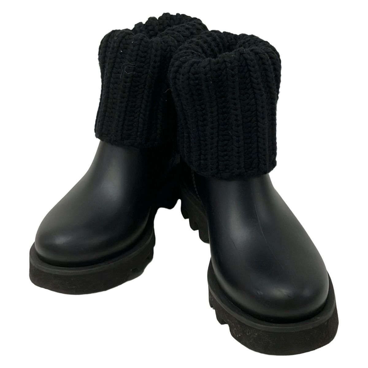 Moncler Rain Boots 36 Black — view 2