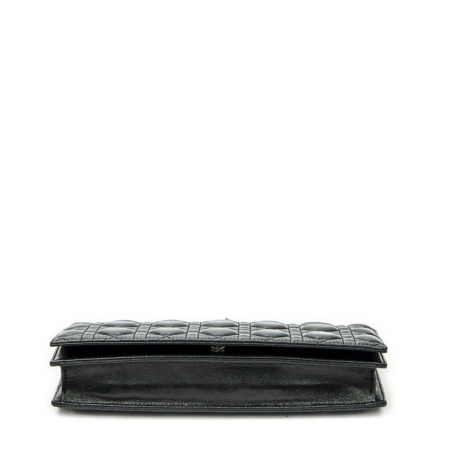 Dior Lady Dior Chain Clutch Black Canada Lambskin Leather — view 6