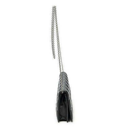 Dior Lady Dior Chain Clutch Black Canada Lambskin Leather — view 4
