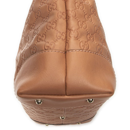 Gucci Bamboo Heart Bit Zip Tote Pink Guccissima — view 8