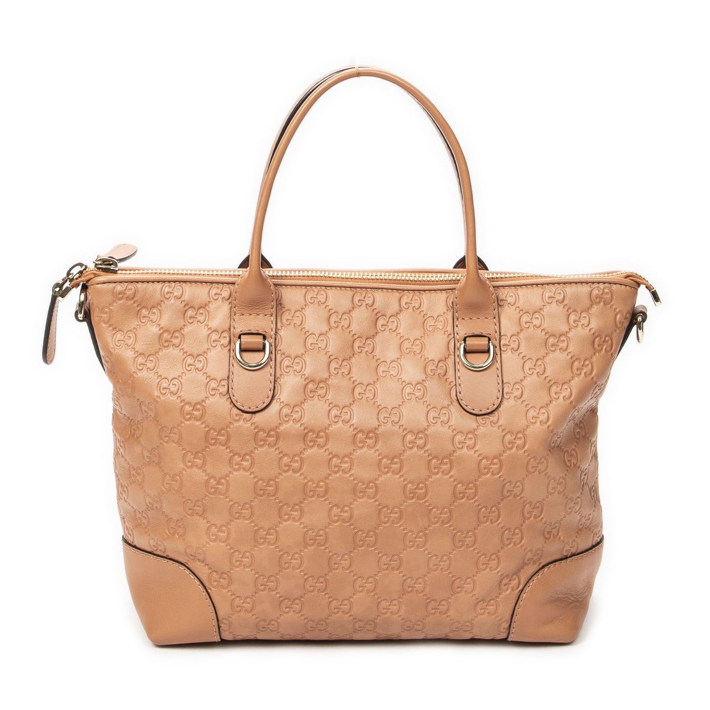 Gucci Bamboo Heart Bit Zip Tote Pink Guccissima — view 5