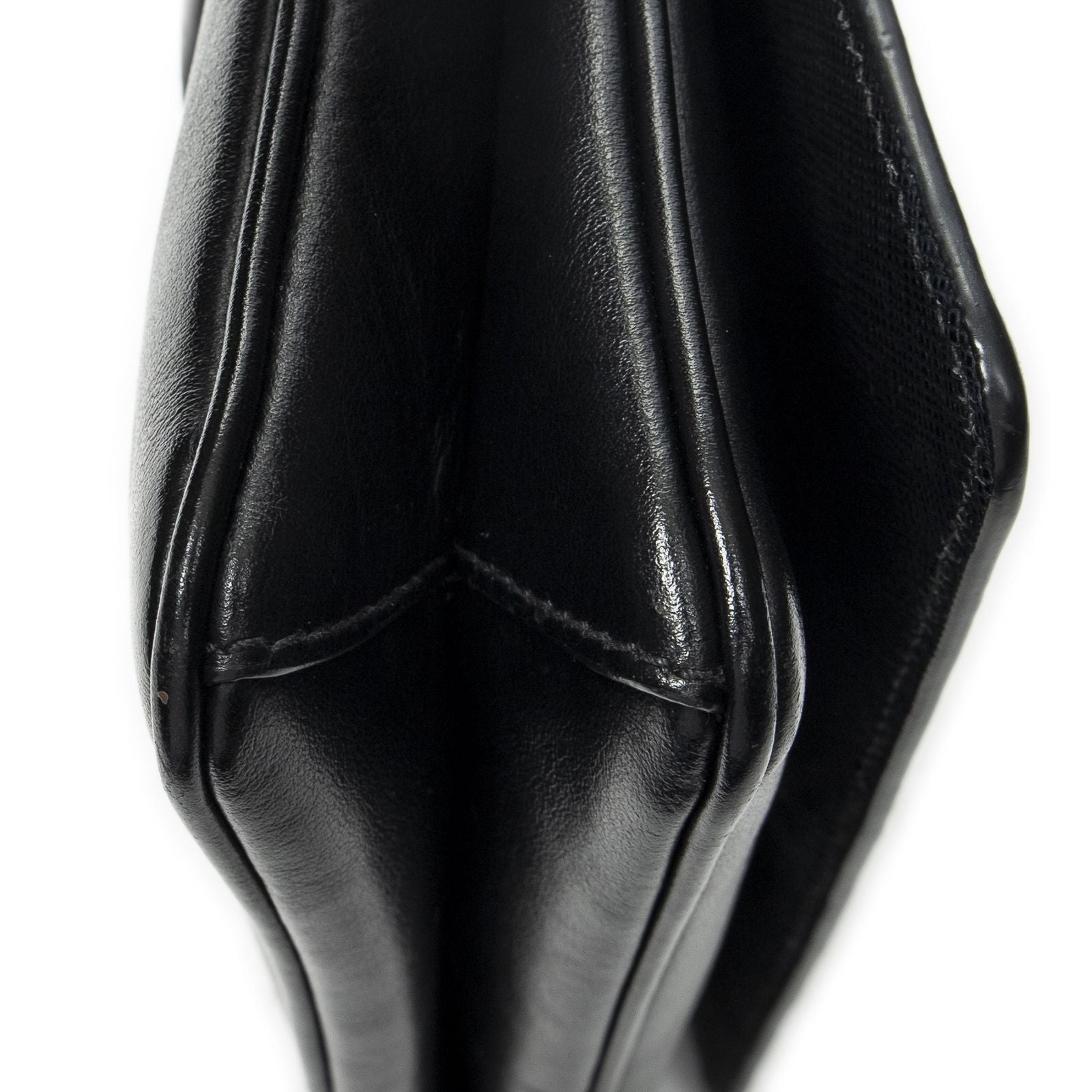 Prada Chain Shoulder Black Saffiano Leather Messenger — view 7