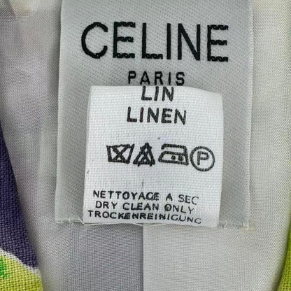 Celine Flower Pattern Multi Color Jacket 40 — view 6