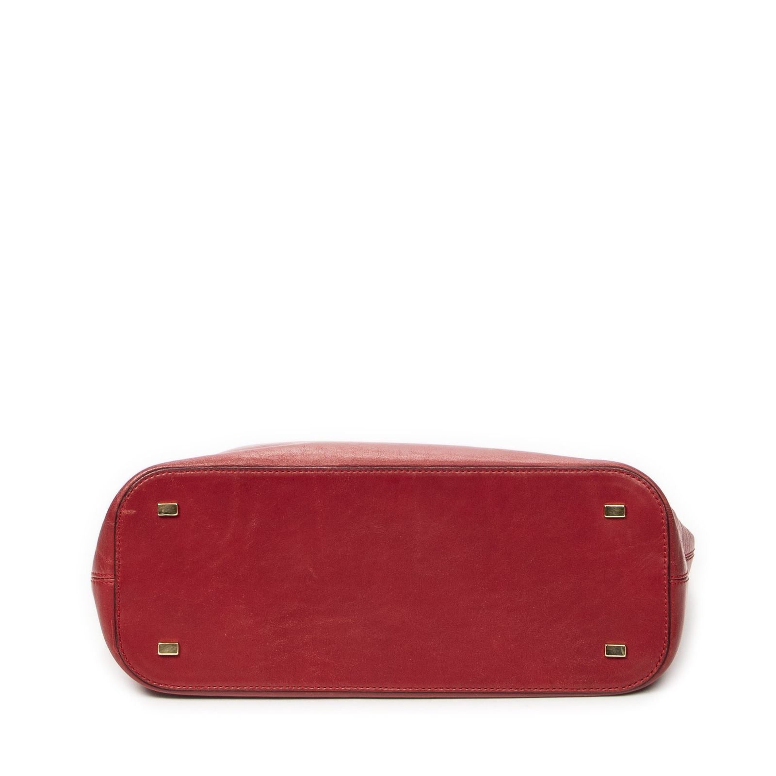 Celine Zip Top Handle Red Calfskin Leather — view 6