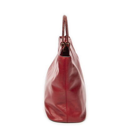 Celine Zip Top Handle Red Calfskin Leather — view 4