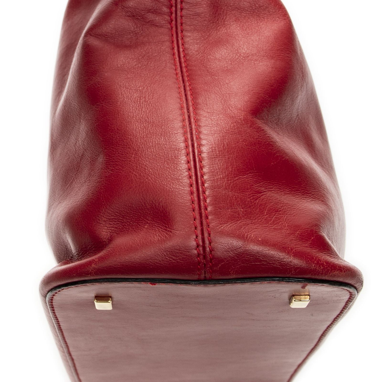 Celine Zip Top Handle Red Calfskin Leather — view 7