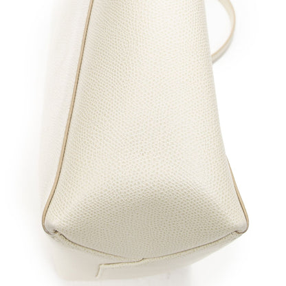 Celine Small Vertical Cover Tote White Gray Calfskin Leather — view 7