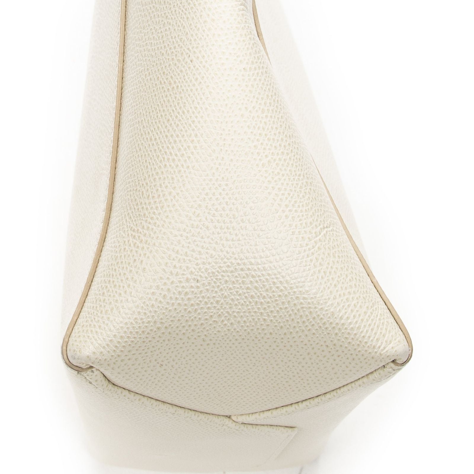 Celine Small Vertical Cover Tote White Gray Calfskin Leather — view 8