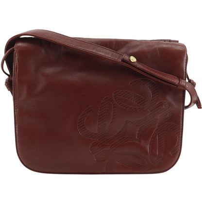 Loewe Anagram Vintage Leather Red Shoulder