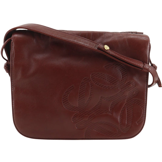 Loewe Anagram Vintage Leather Red Shoulder