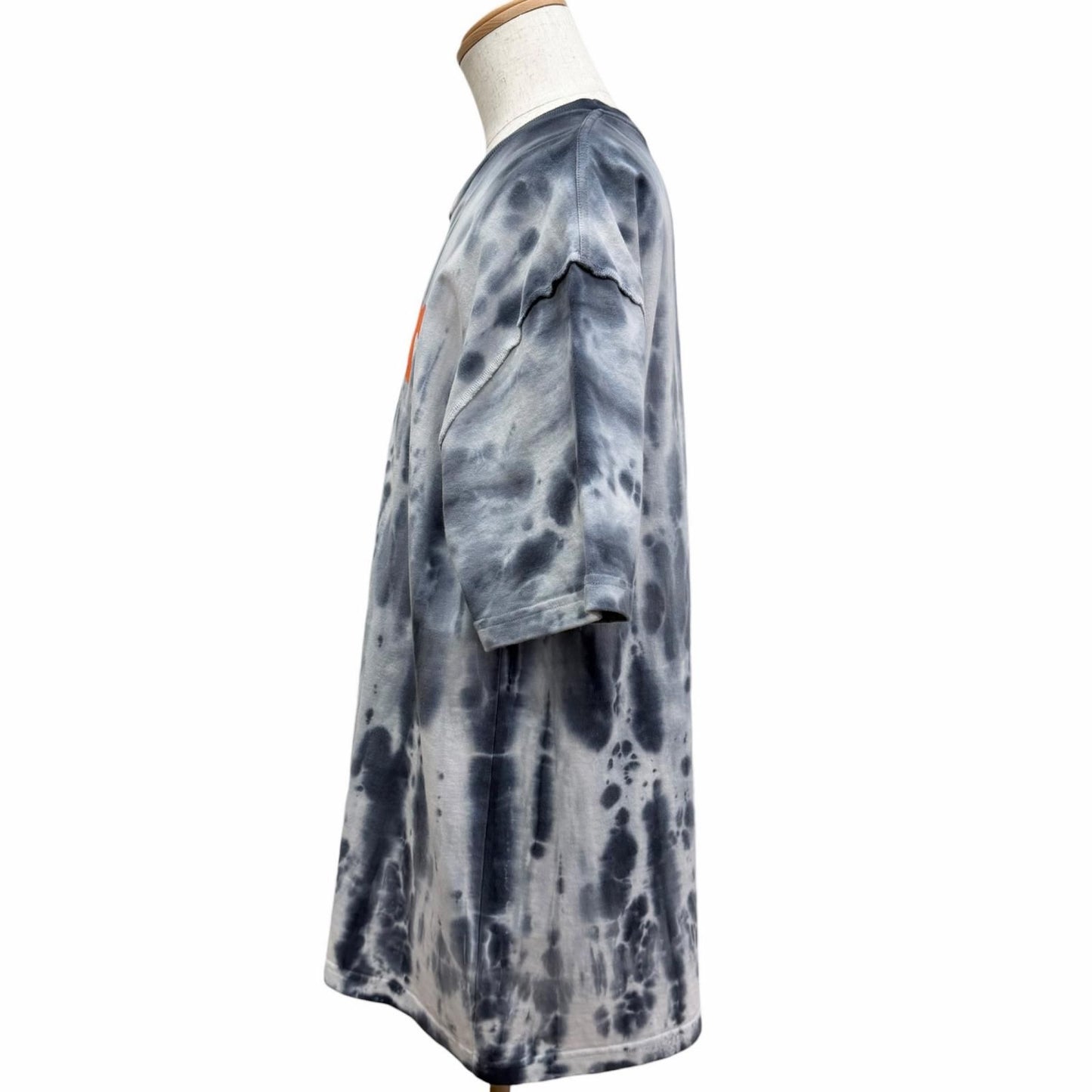 Louis Vuitton Inside Out Tie Dye Logo Print Short Sleeve T-Shirt Gray XL — view 3