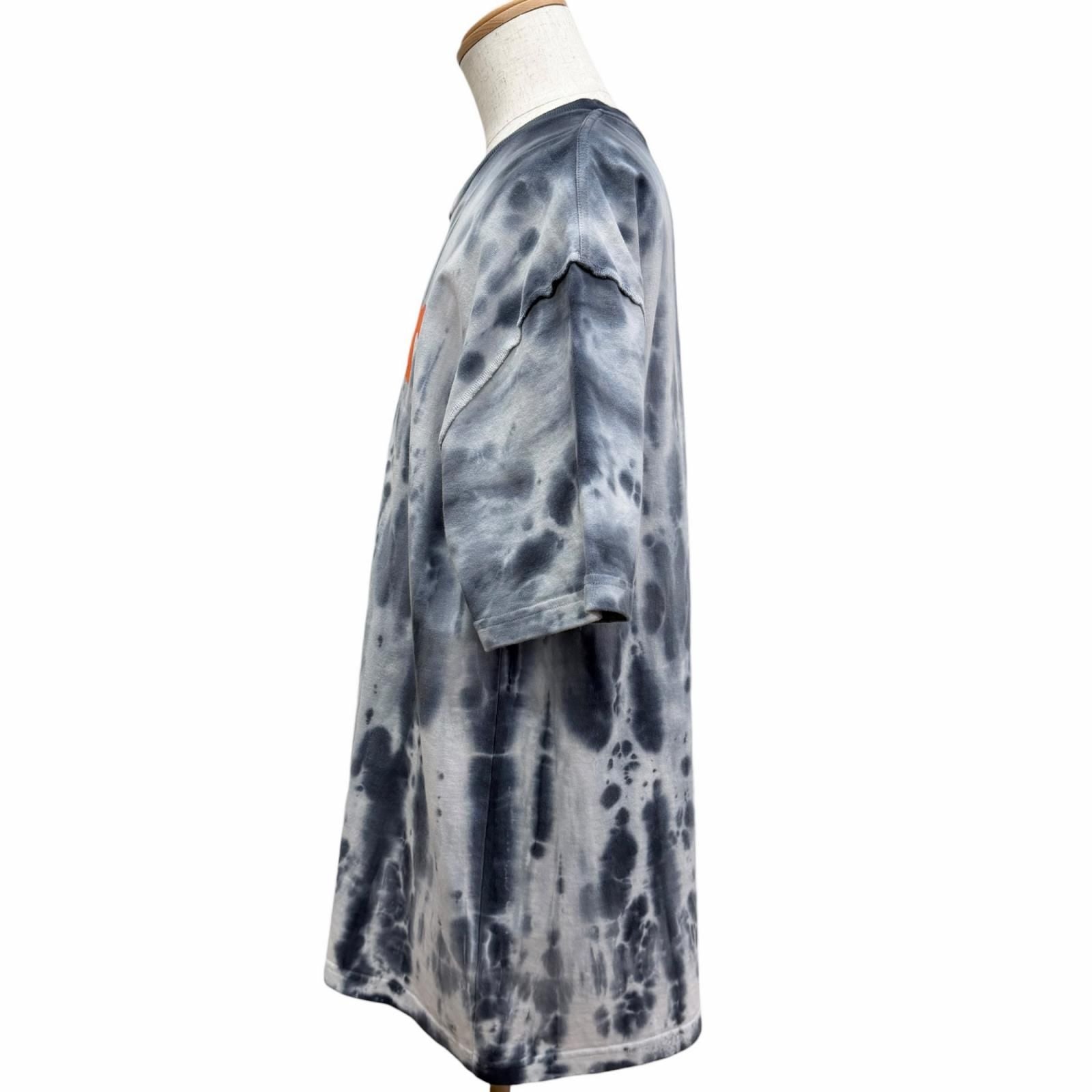 Louis Vuitton Inside Out Tie Dye Logo Print Short Sleeve T-Shirt Gray XL — view 3