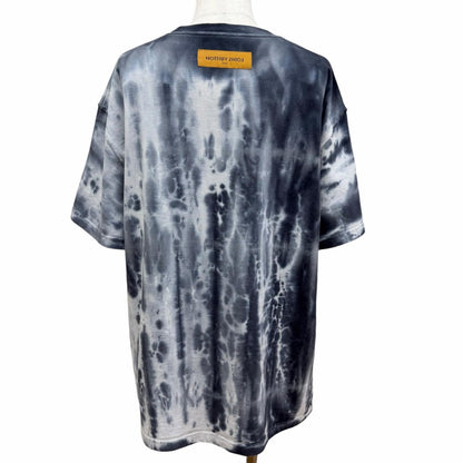 Louis Vuitton Inside Out Tie Dye Logo Print Short Sleeve T-Shirt Gray XL — view 4