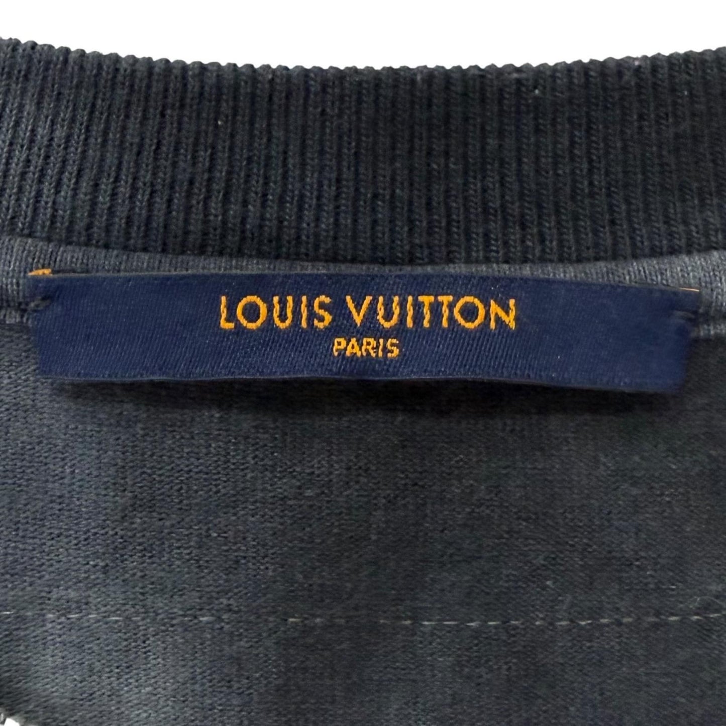 Louis Vuitton Inside Out Tie Dye Logo Print Short Sleeve T-Shirt Gray XL — view 6