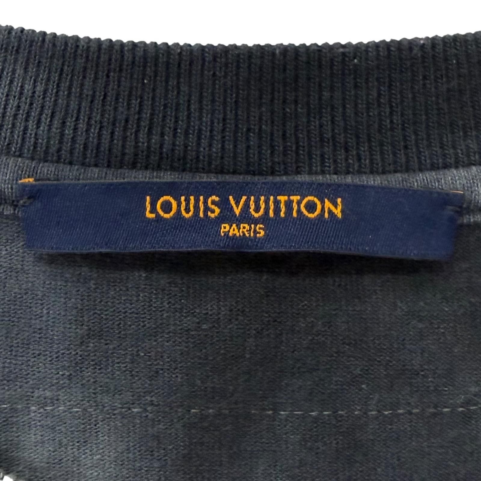 Louis Vuitton Inside Out Tie Dye Logo Print Short Sleeve T-Shirt Gray XL — view 6