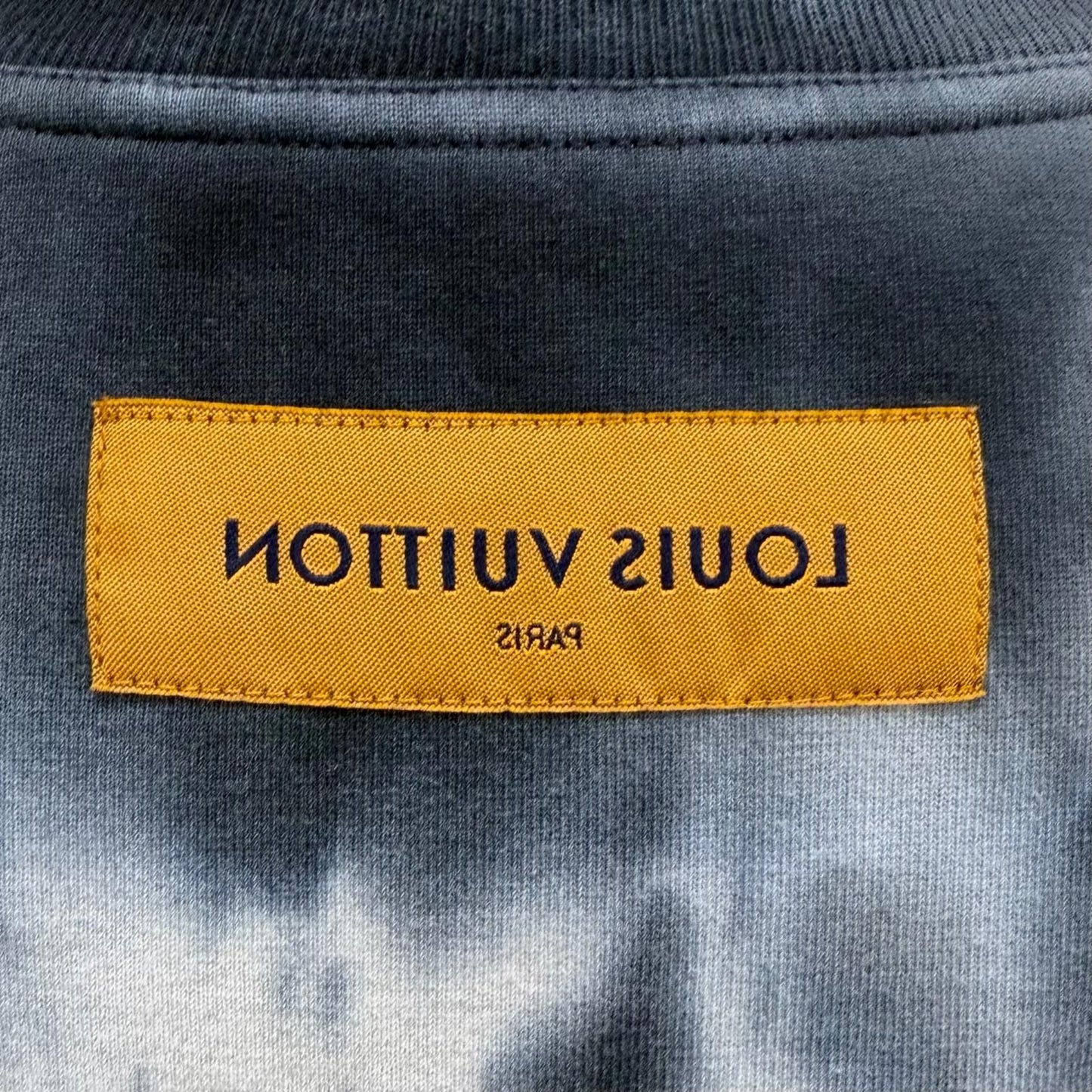 Louis Vuitton Inside Out Tie Dye Logo Print Short Sleeve T-Shirt Gray XL — view 5