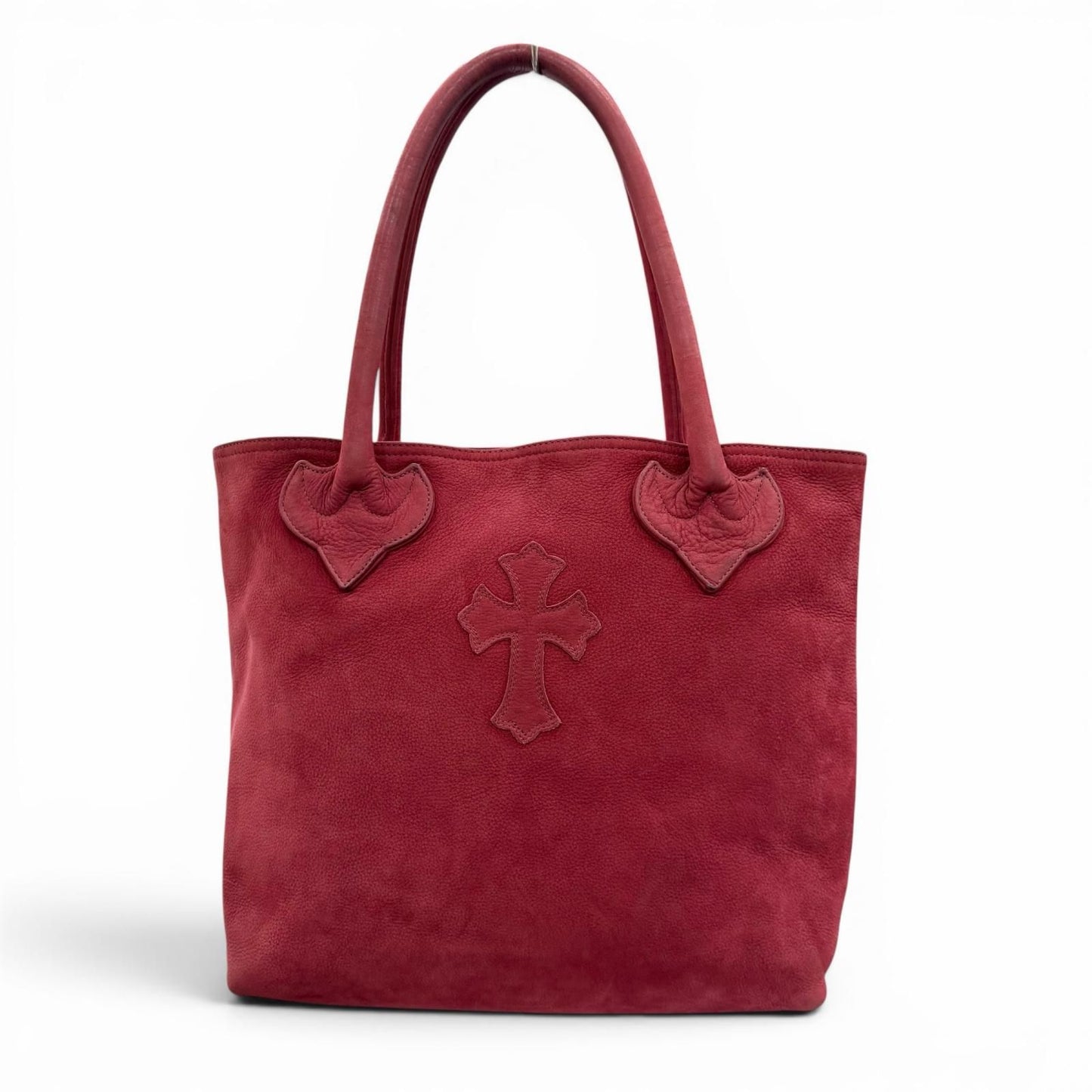 Chrome Hearts FS Tote FS Suede Leather Cross Patch Daga Zip