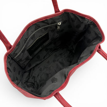 Chrome Hearts FS Tote FS Suede Leather Cross Patch Daga Zip — view 7