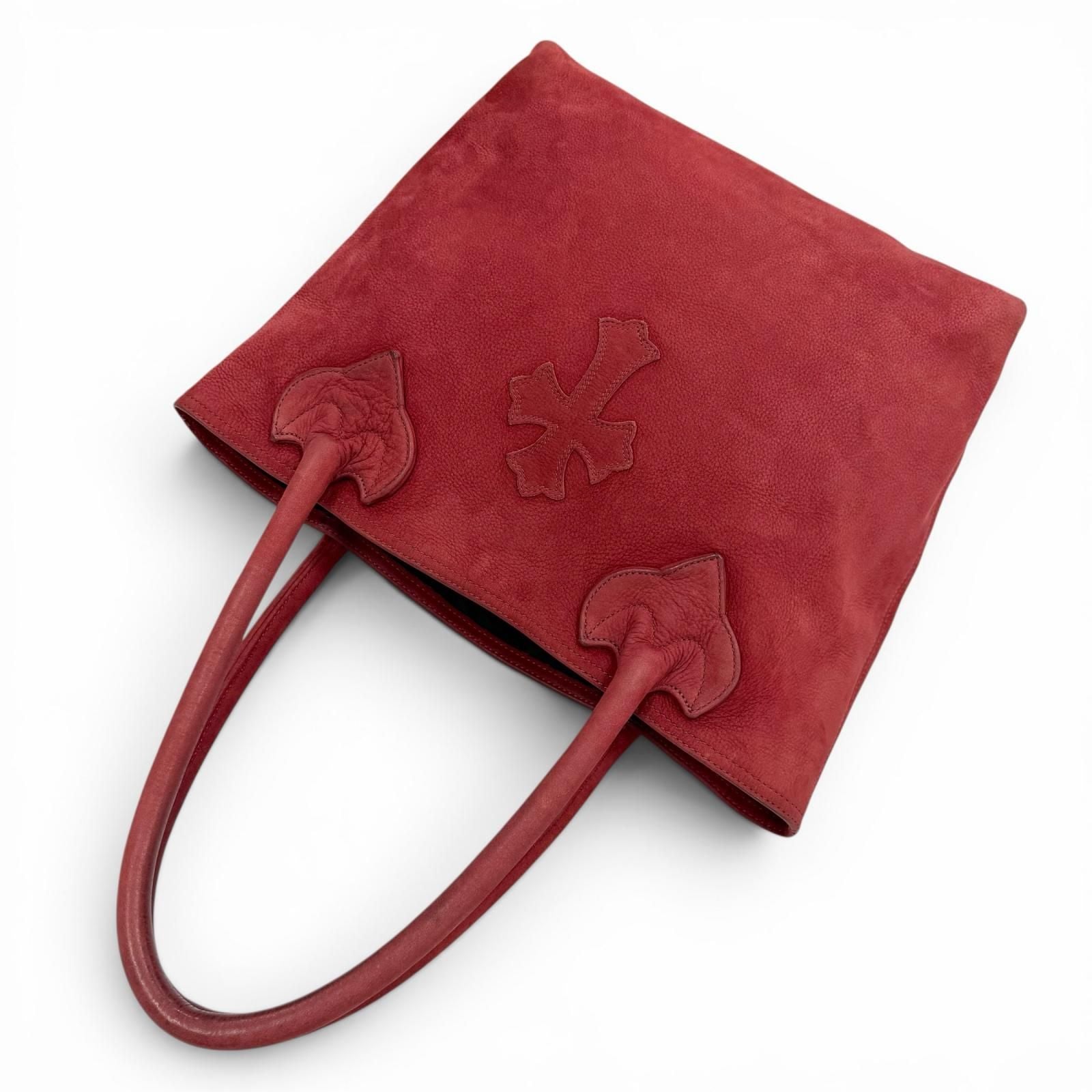 Chrome Hearts FS Tote FS Suede Leather Cross Patch Daga Zip — view 4