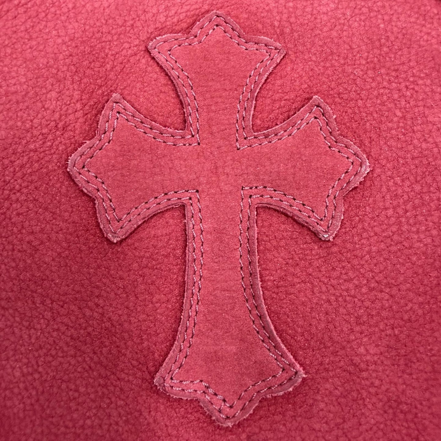 Chrome Hearts FS Tote FS Suede Leather Cross Patch Daga Zip — view 8