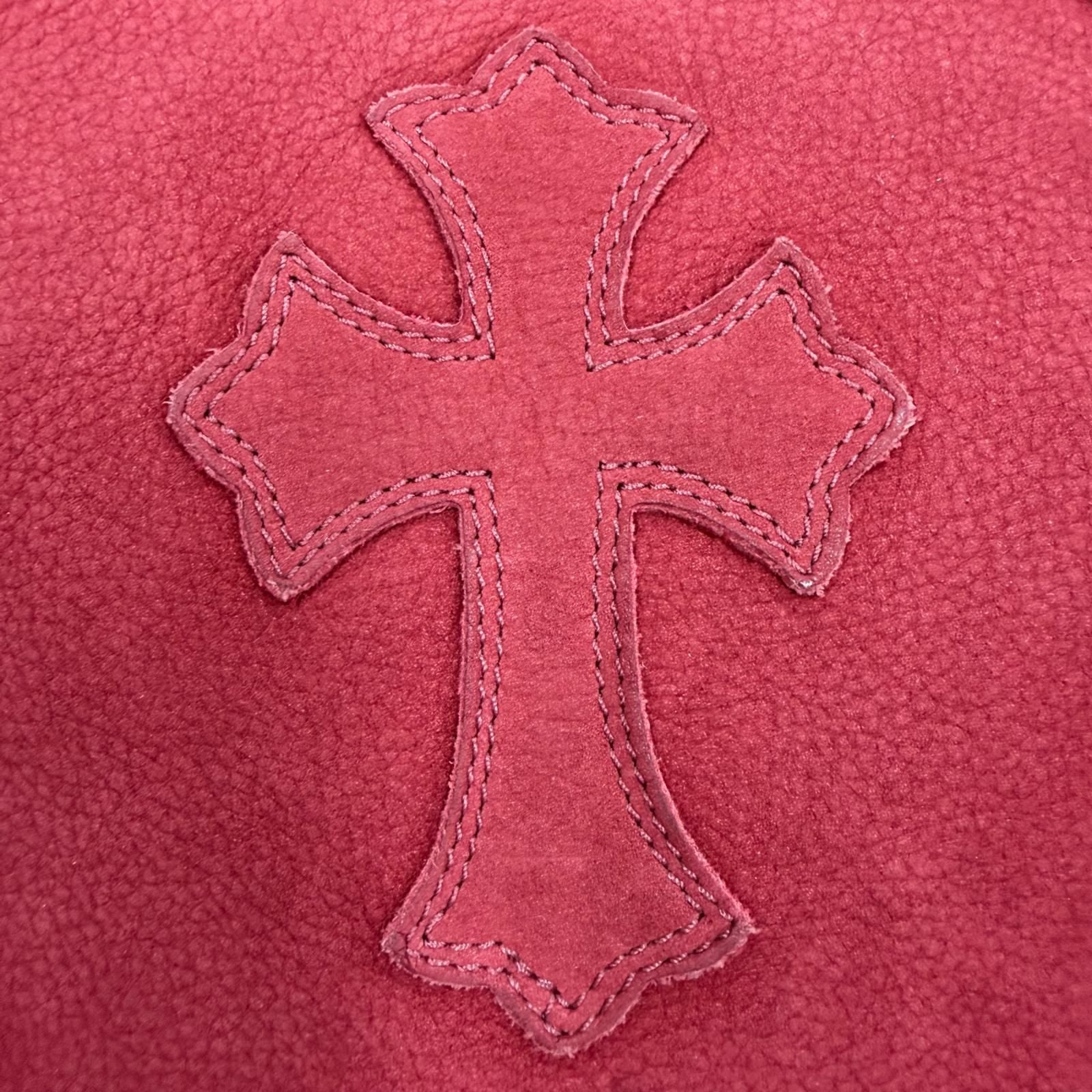 Chrome Hearts FS Tote FS Suede Leather Cross Patch Daga Zip — view 8
