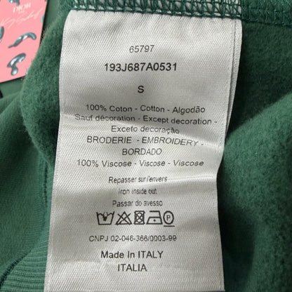 Dior Homme Keny Shaaf CD Logo Embroidery Sweatshirt Shirt S Green — view 7