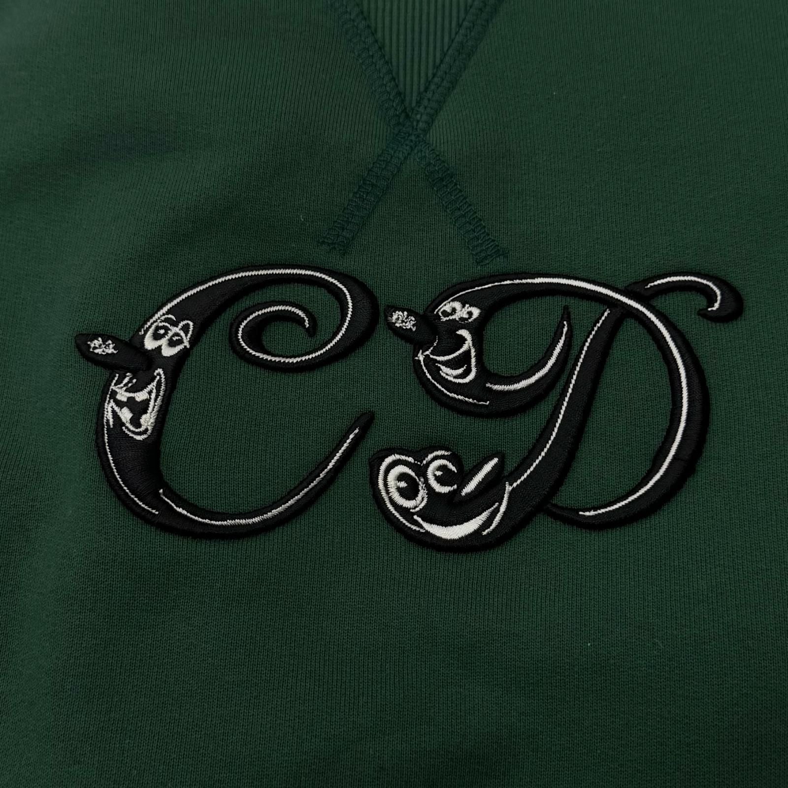 Dior Homme Keny Shaaf CD Logo Embroidery Sweatshirt Shirt S Green — view 5