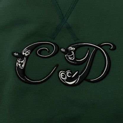 Dior Homme Keny Shaaf CD Logo Embroidery Sweatshirt Shirt S Green — view 5