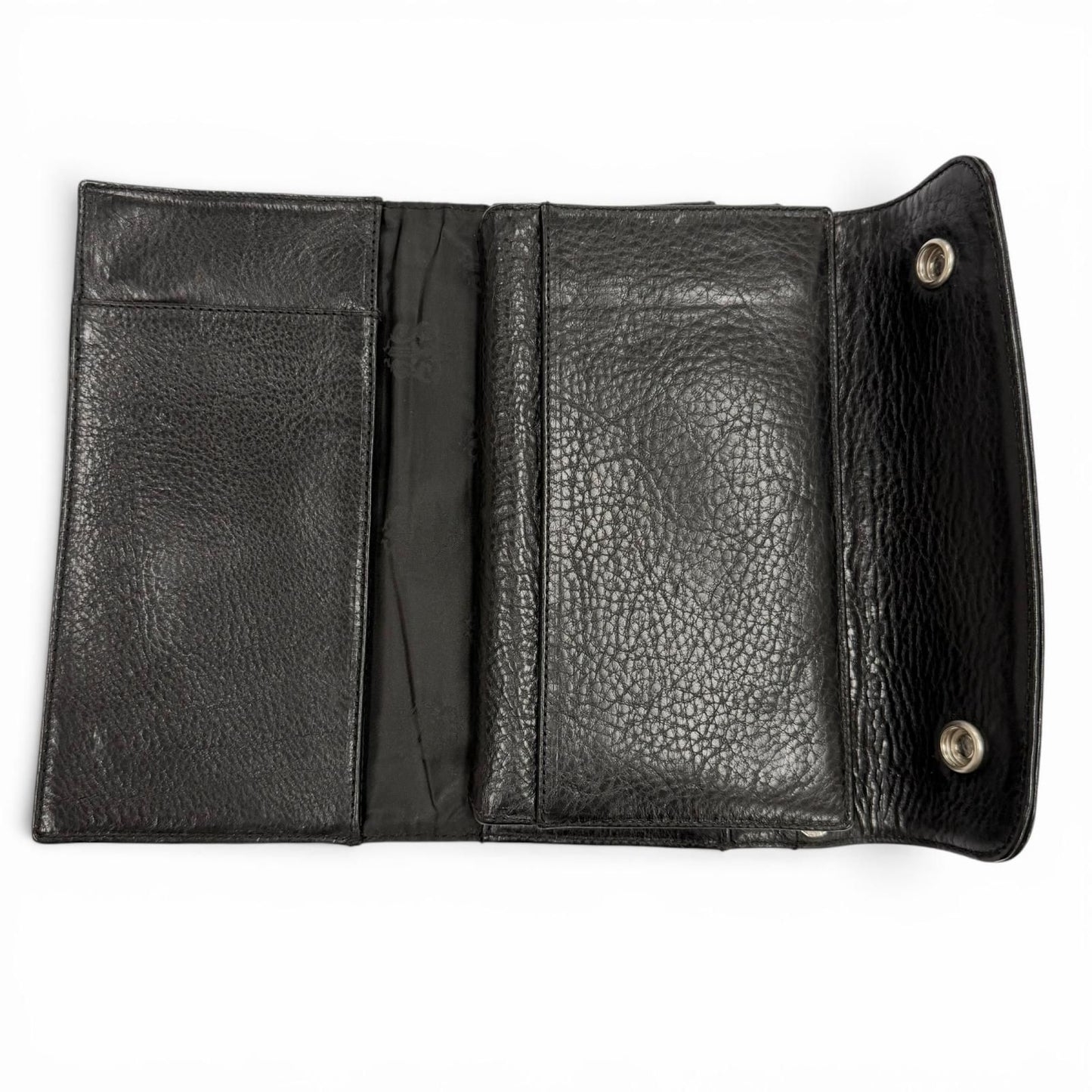 Chrome Hearts Wave BS Fluer Leather BS Flare Button Dagger Zip Wallet Bifold — view 5