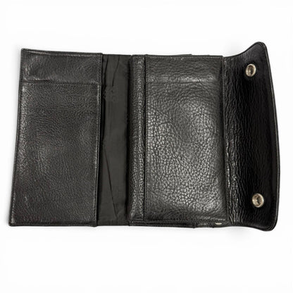 Chrome Hearts Wave BS Fluer Leather BS Flare Button Dagger Zip Wallet Bifold — view 5