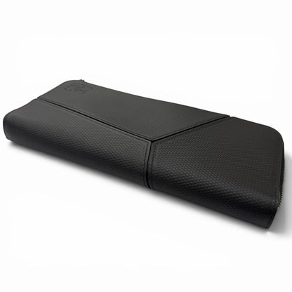Loewe Puzzle Edge Zipped Wallet Leather Anagram Round Zip Black — view 4