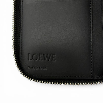 Loewe Puzzle Edge Zipped Wallet Leather Anagram Round Zip Black — view 9