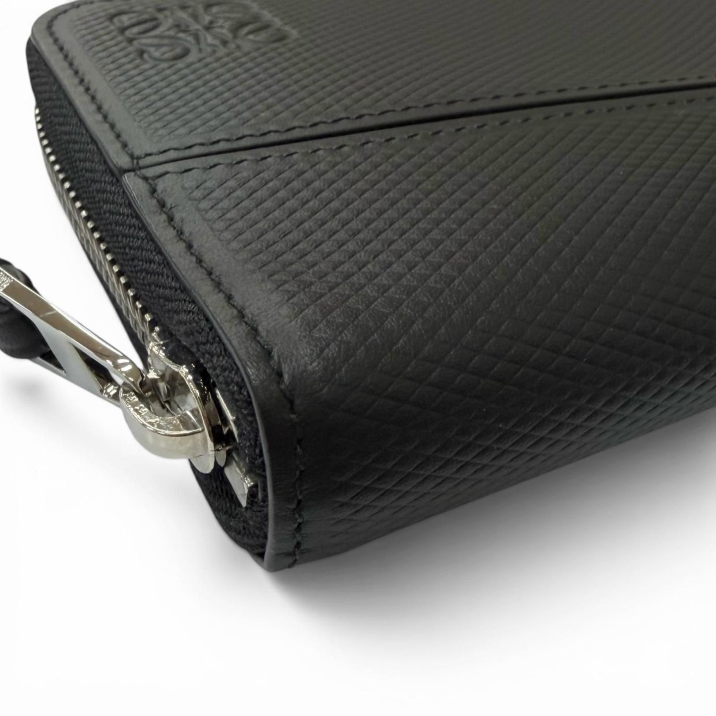 Loewe Puzzle Edge Zipped Wallet Leather Anagram Round Zip Black — view 5