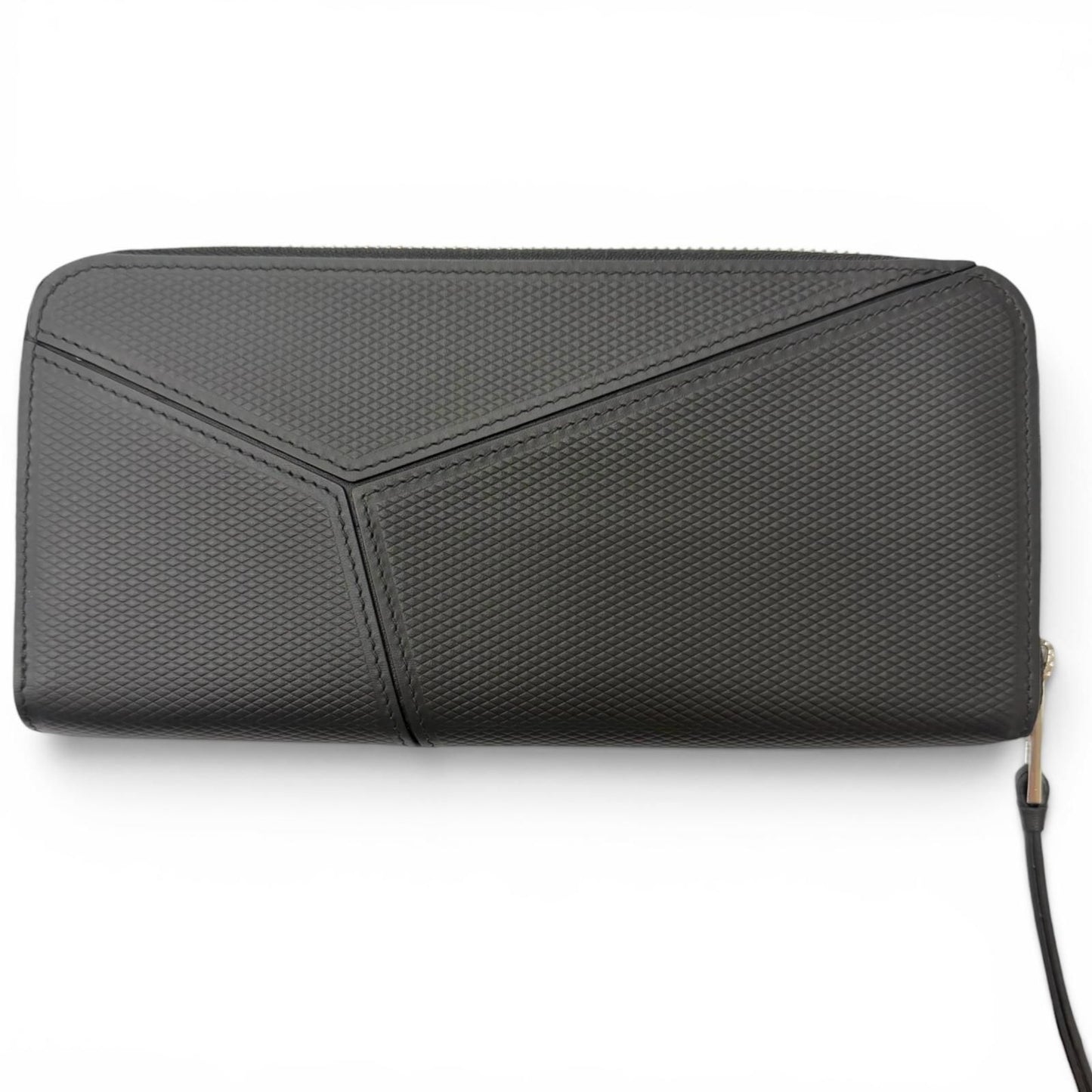 Loewe Puzzle Edge Zipped Wallet Leather Anagram Round Zip Black — view 3