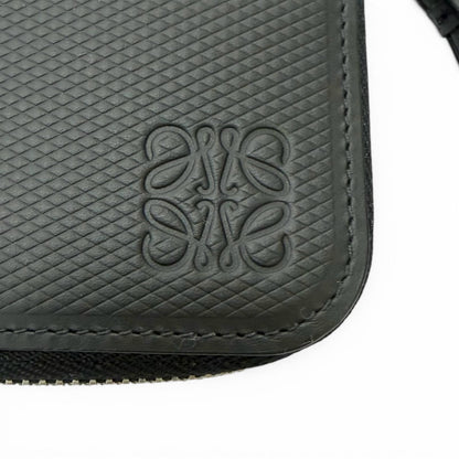 Loewe Puzzle Edge Zipped Wallet Leather Anagram Round Zip Black — view 8