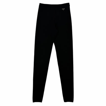 Prada Wool Knit Pants Black 38