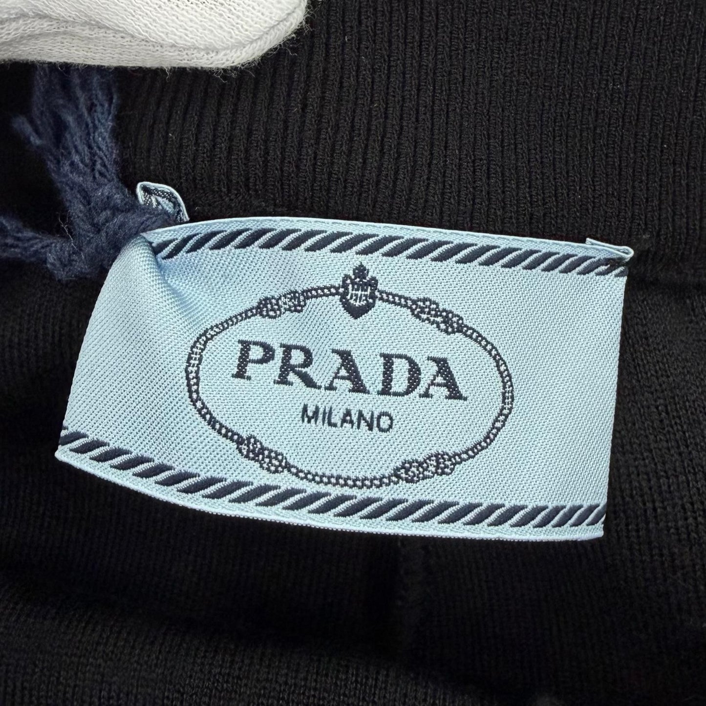 Prada Wool Knit Pants Black 38 — view 7