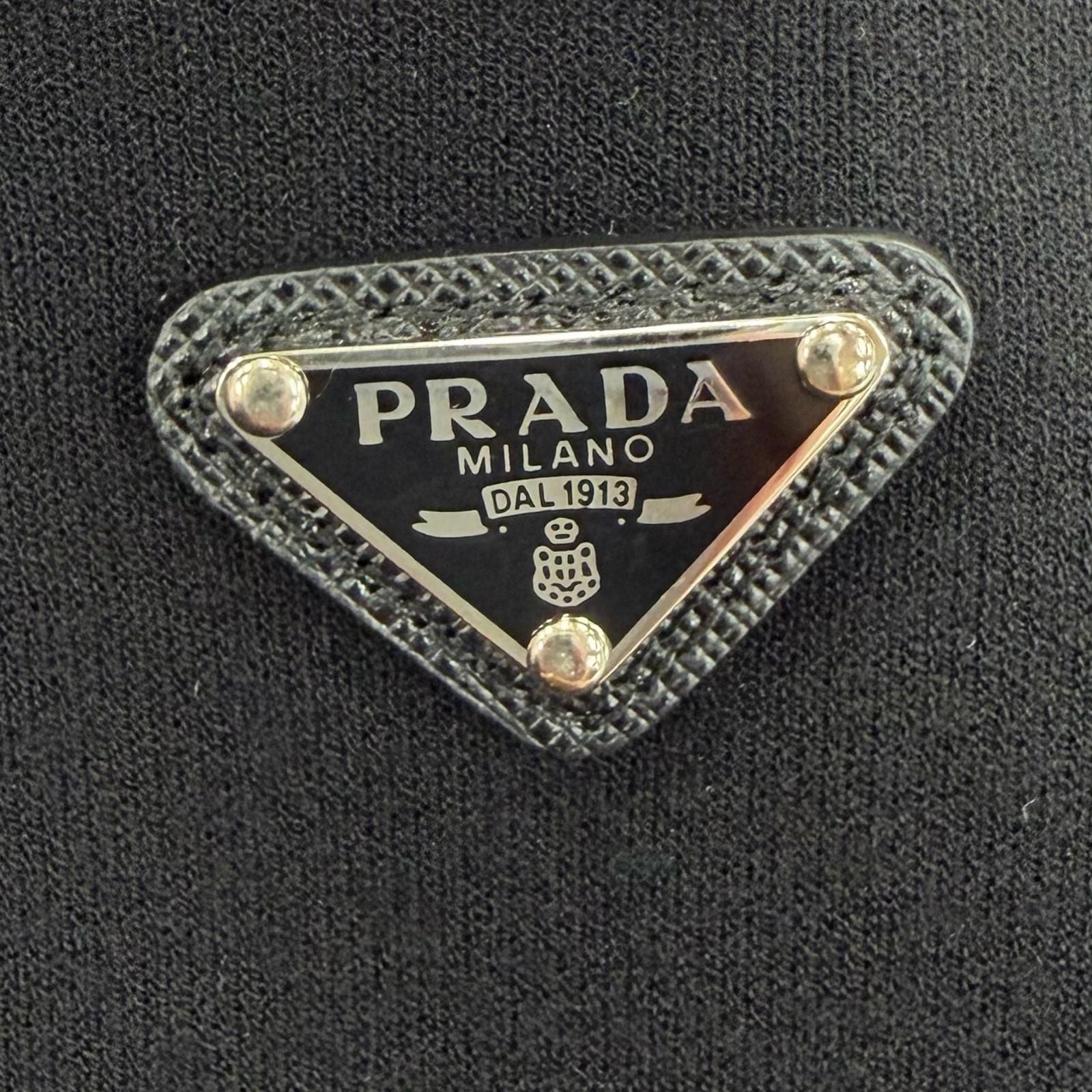 Prada Wool Knit Pants Black 38 — view 6