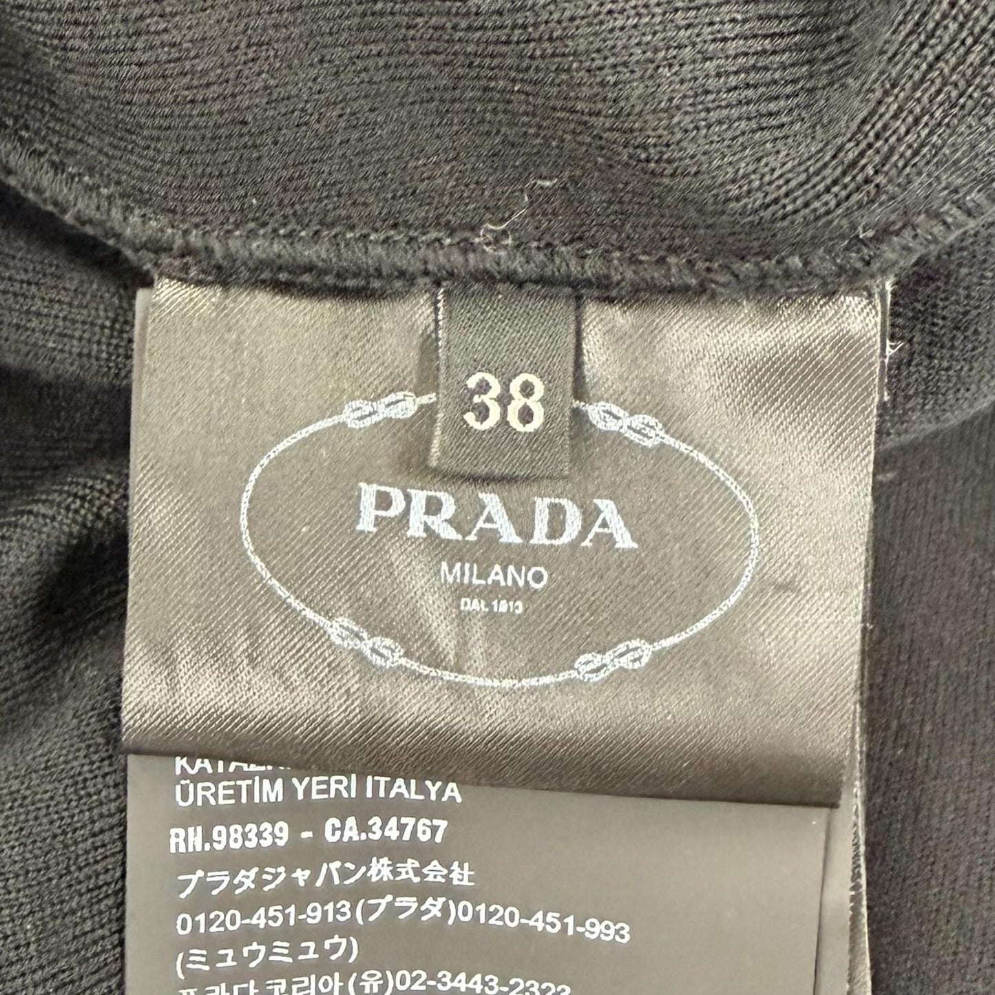 Prada Wool Knit Pants Black 38 — view 8