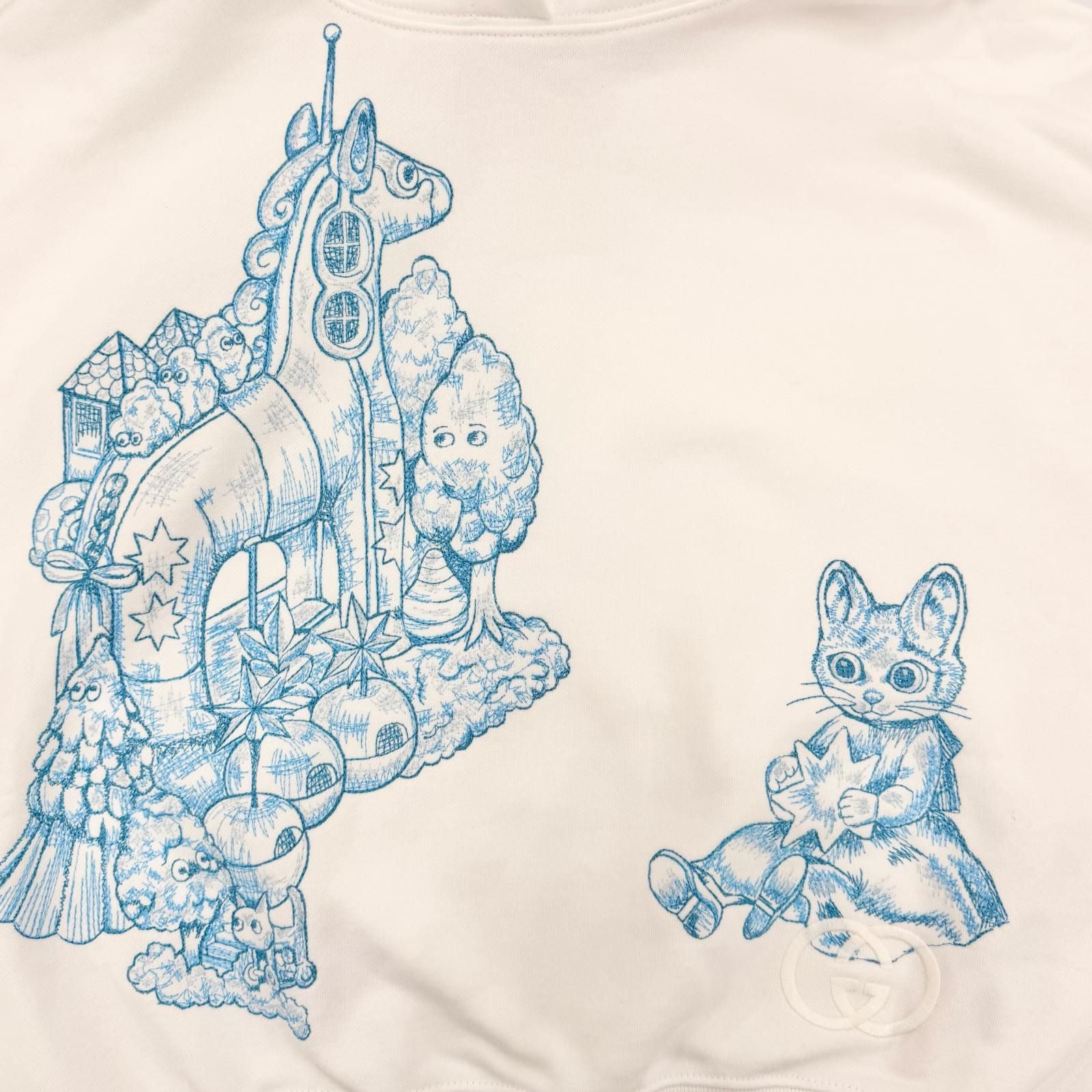 Gucci Yuko Higuchi Cotton 100% Hoodie White — view 5