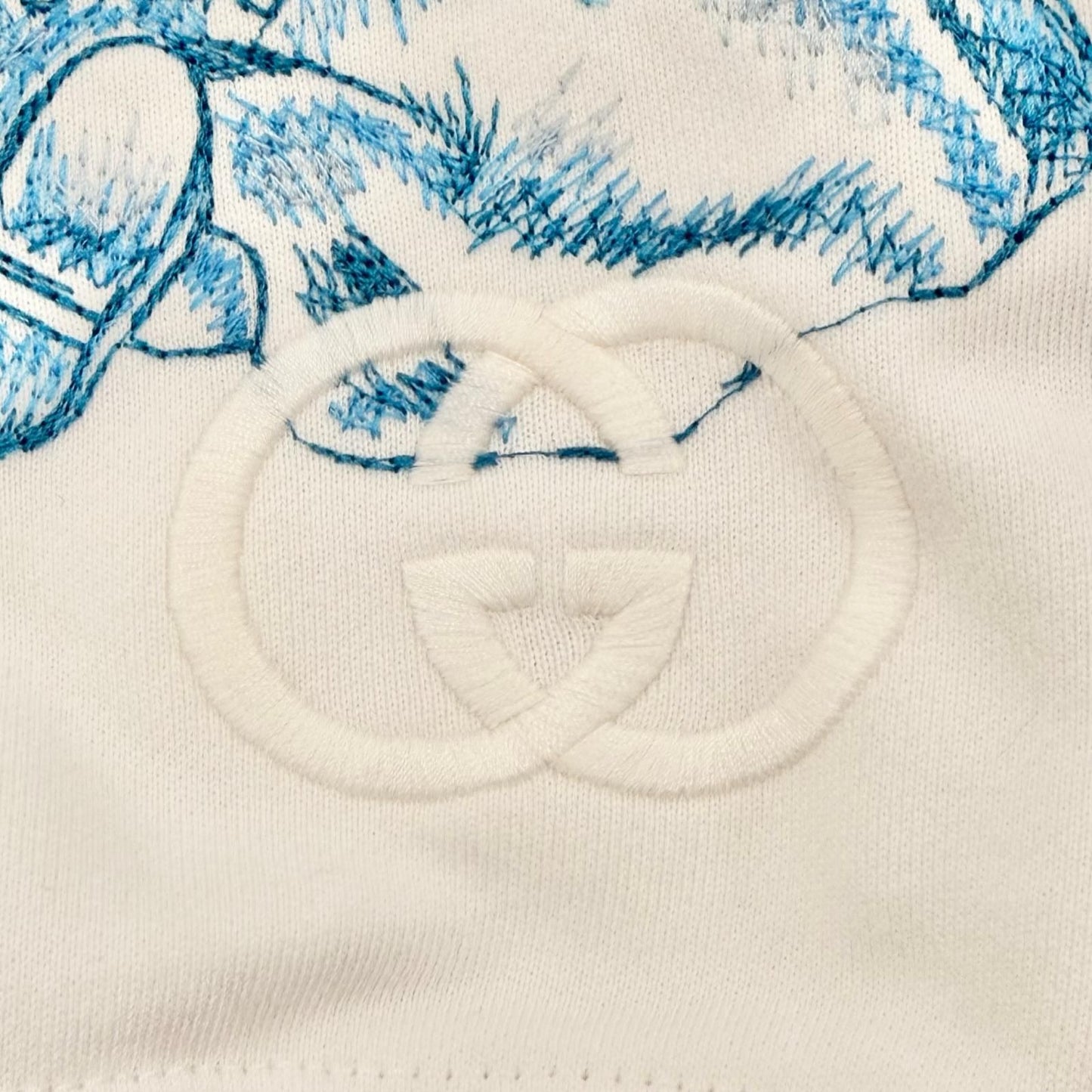 Gucci Yuko Higuchi Cotton 100% Hoodie White — view 6