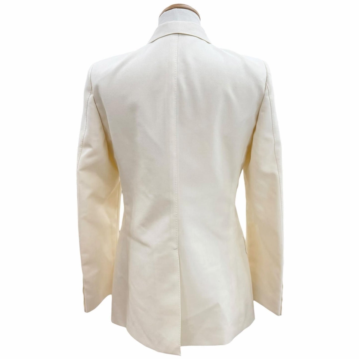 Gucci Mohair Bicolor Double Breasted jacket Ivory Black 46 Hanga — view 4