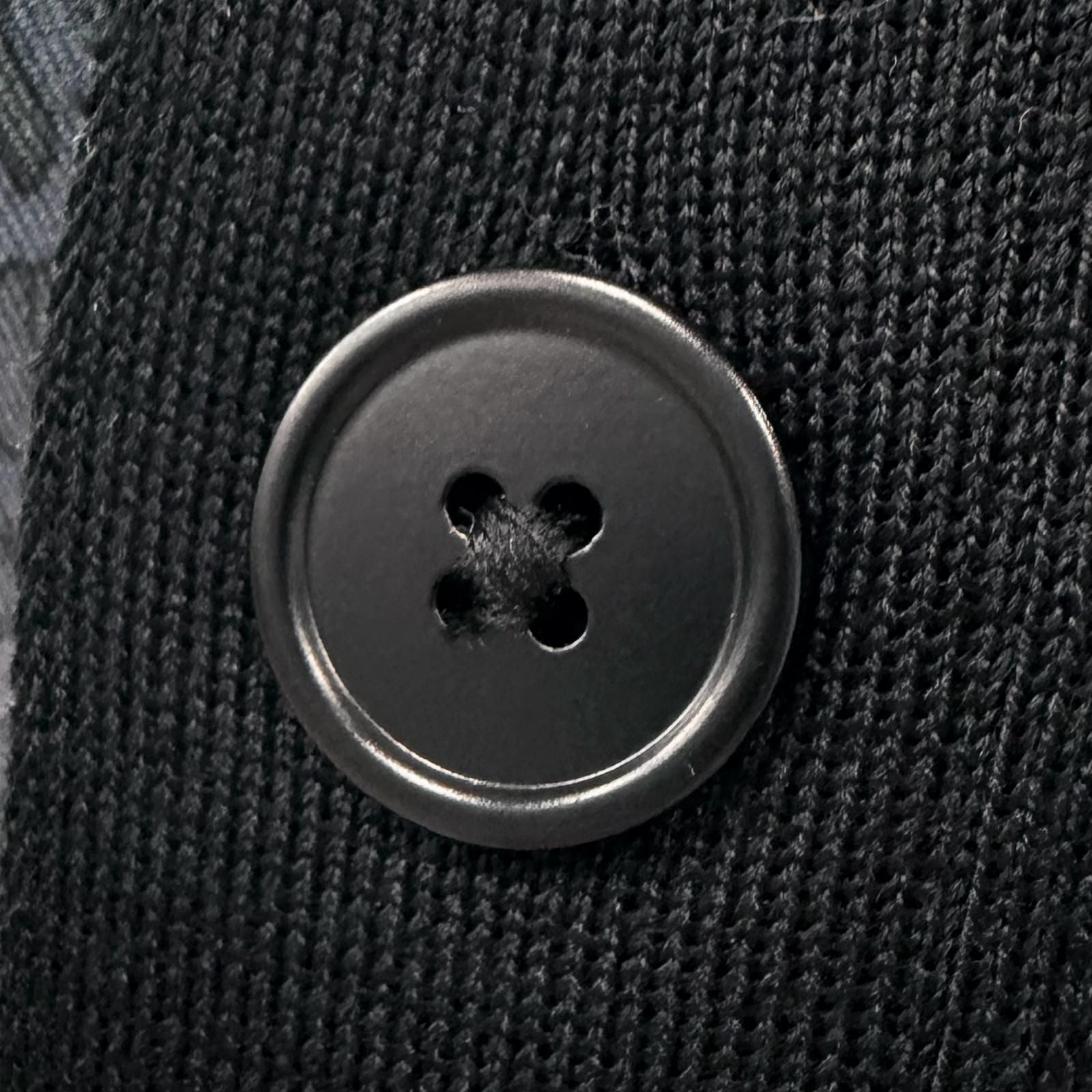 Hermes Silk 100% Neck Contrast Cardigan — view 5