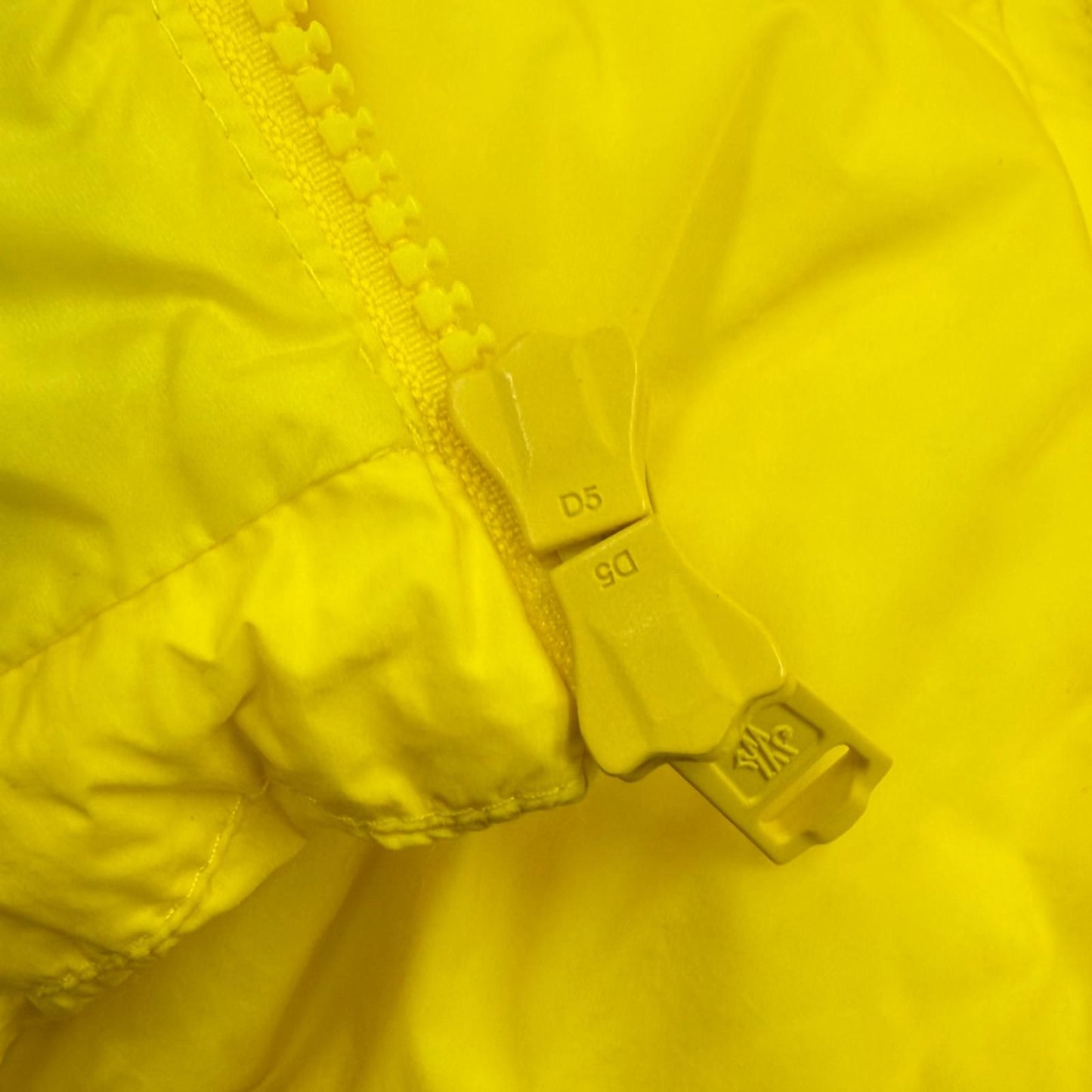 Moncler Citala Logo Patch Double Zip Up Jacket Yellow — view 8