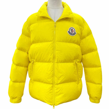 Moncler Citala Logo Patch Double Zip Up Jacket Yellow