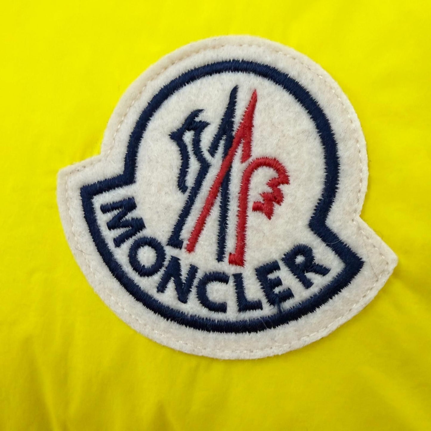 Moncler Citala Logo Patch Double Zip Up Jacket Yellow — view 6