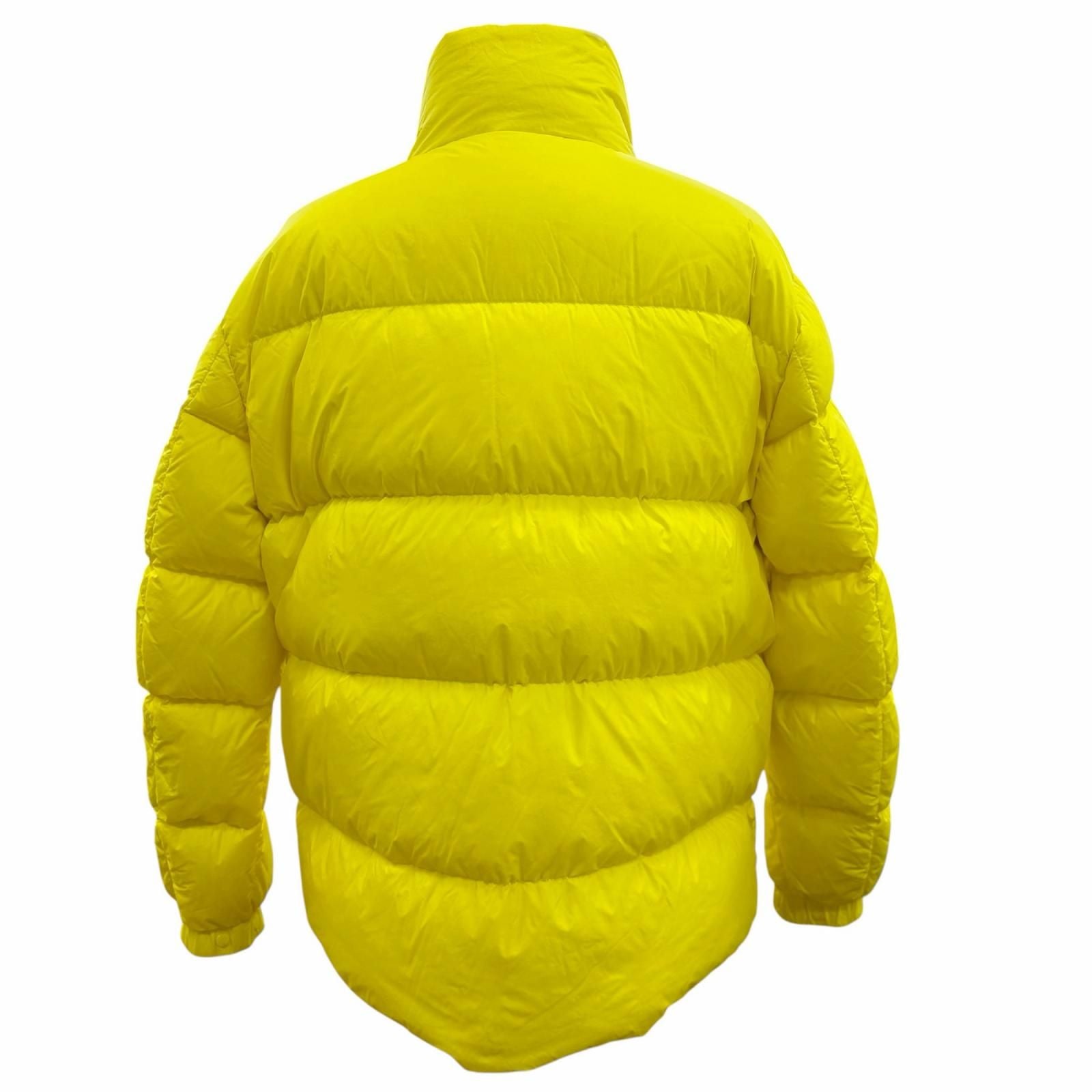 Moncler Citala Logo Patch Double Zip Up Jacket Yellow — view 4