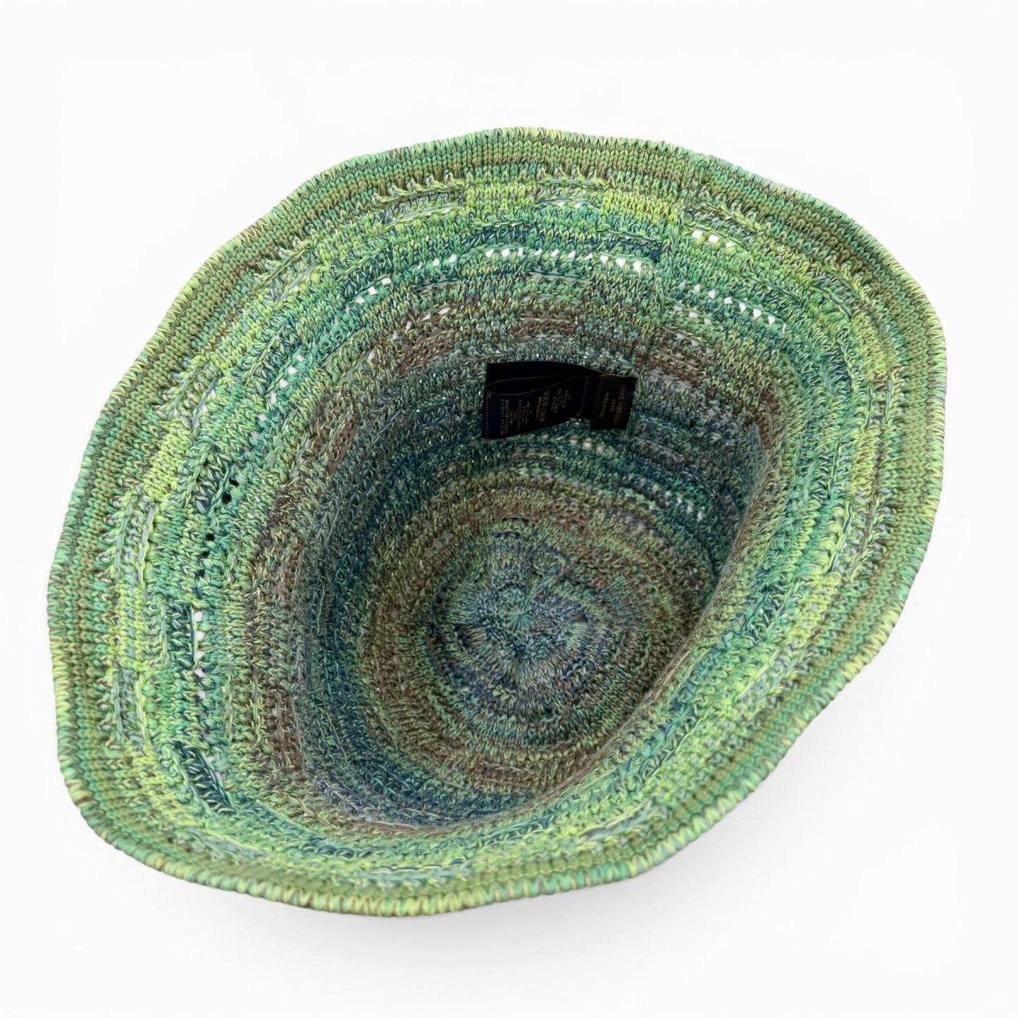 Louis Vuitton Crochet Hat Damier Palm Tree Gradient Signature Patch Hat Green — view 7
