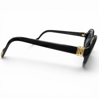Cartier Vintage 135 Trinity Oval Frame Sunglasses Black Blue Lens Prescription — view 4